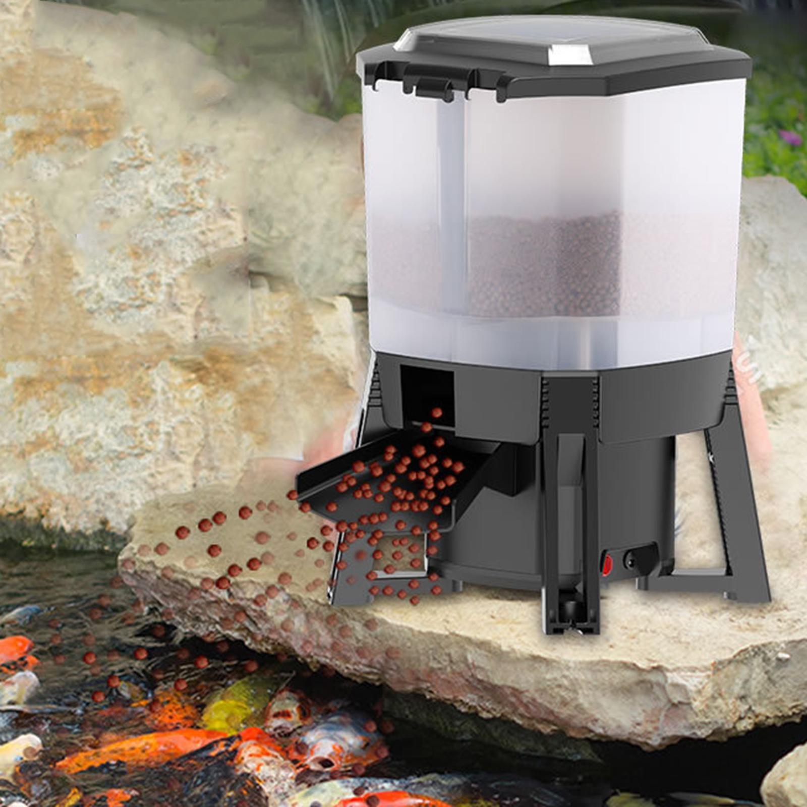 Aquarium Fish Feeder Automatic - 6L Einstellbare Solar Automatische Aquarium Feeder