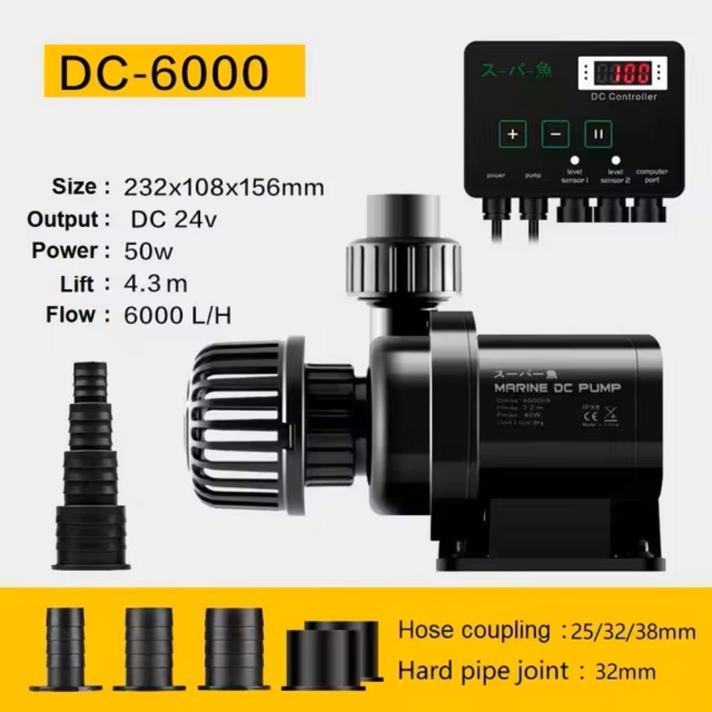 Aquarium Fish Freshwater - DC Ultra-leise Aquarium-Brunnenpumpe mit Controller für