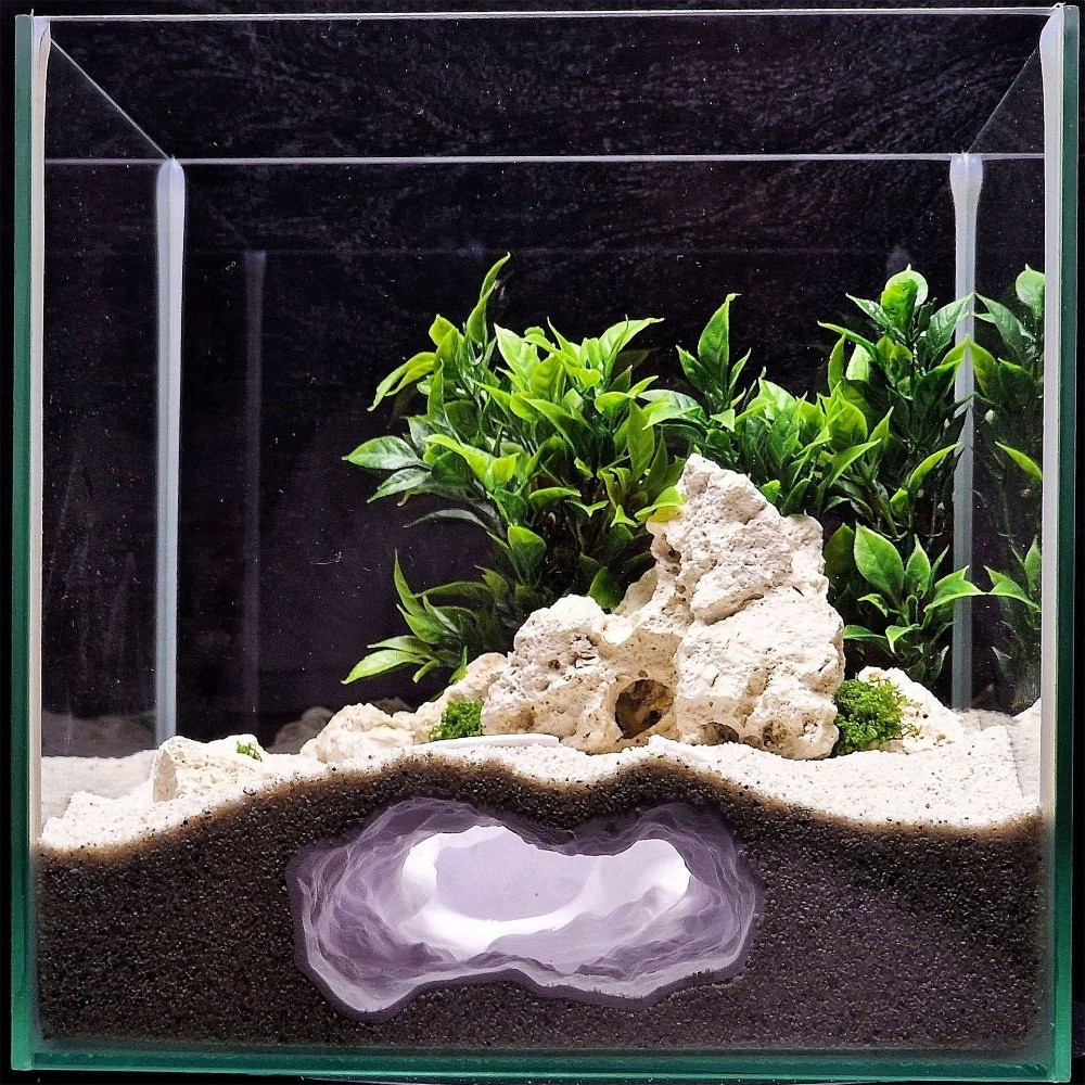Aquarium Fish Hide - Hochrealistische Aquarium-Landschaft: 3D-gedruckte Felsenhöhle als Versteck