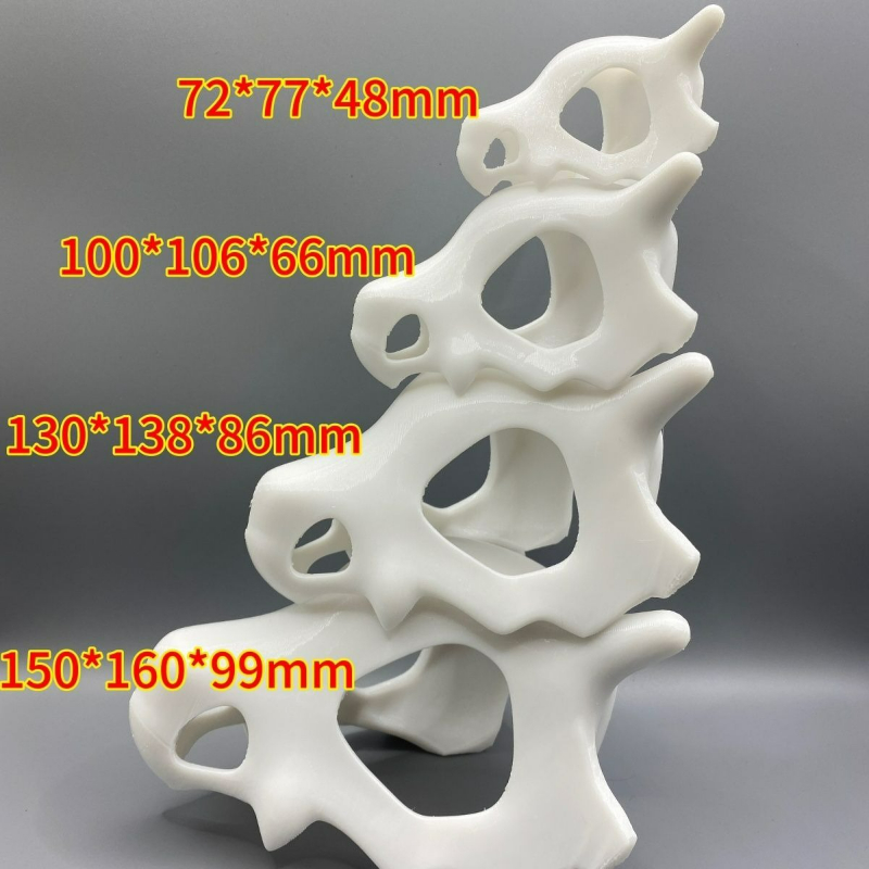 Aquarium Fish Hide - 3D-gedruckter Fisch, Garnelen, Reptilienversteck, Höhlenversteck, Anime-Knochenschädel,