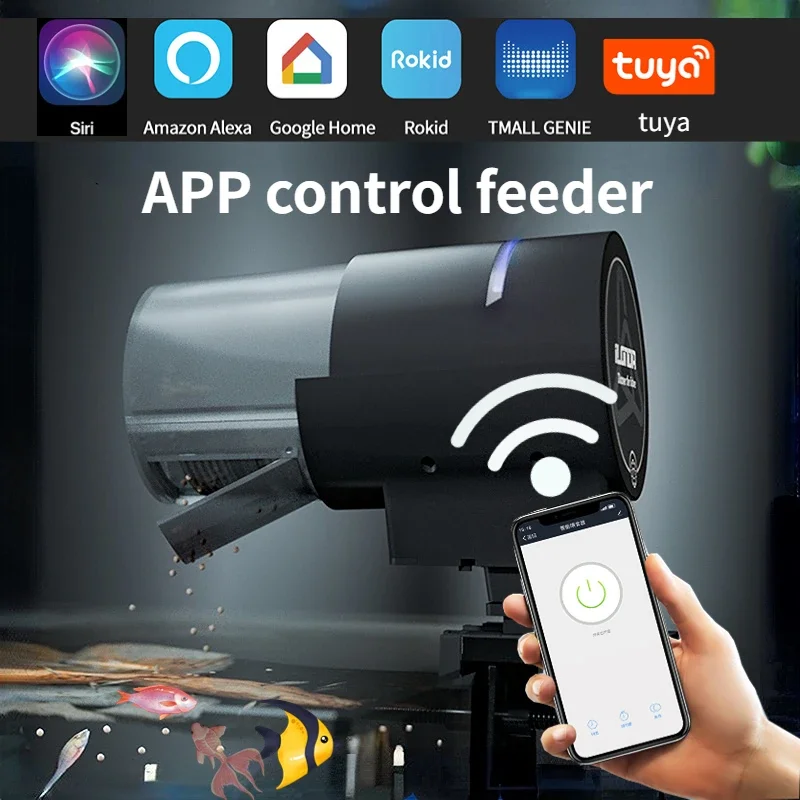 Aquarium Fish Feeder Automatic - iLONDA Neuer automatischer Wi-Fi-Fischfutterspender der 2.