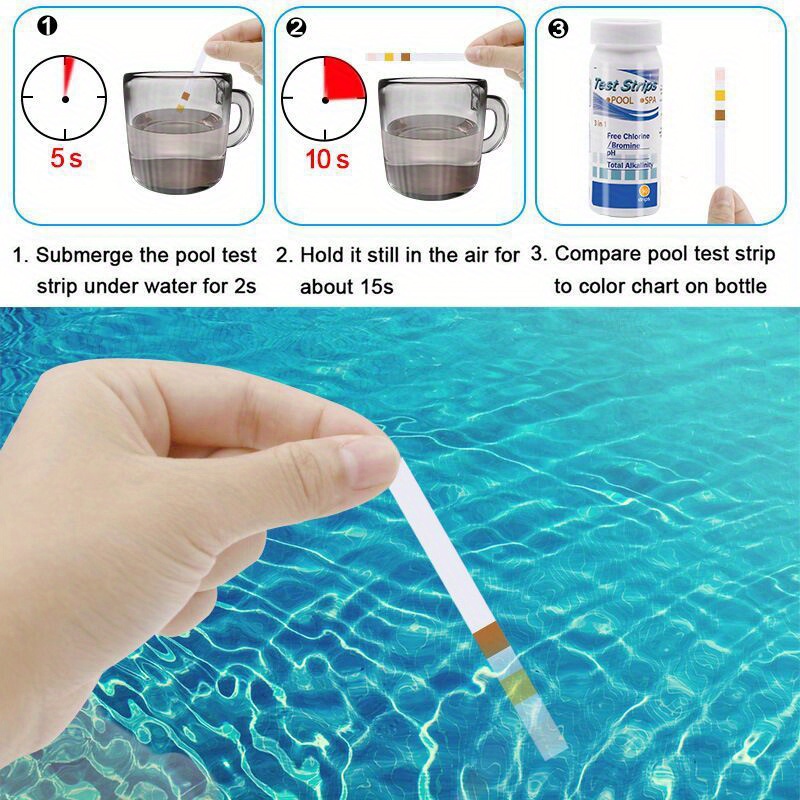 Chlor-pH-Teststreifen für SPA, – Aquarium Fishing Bewertung und Preis