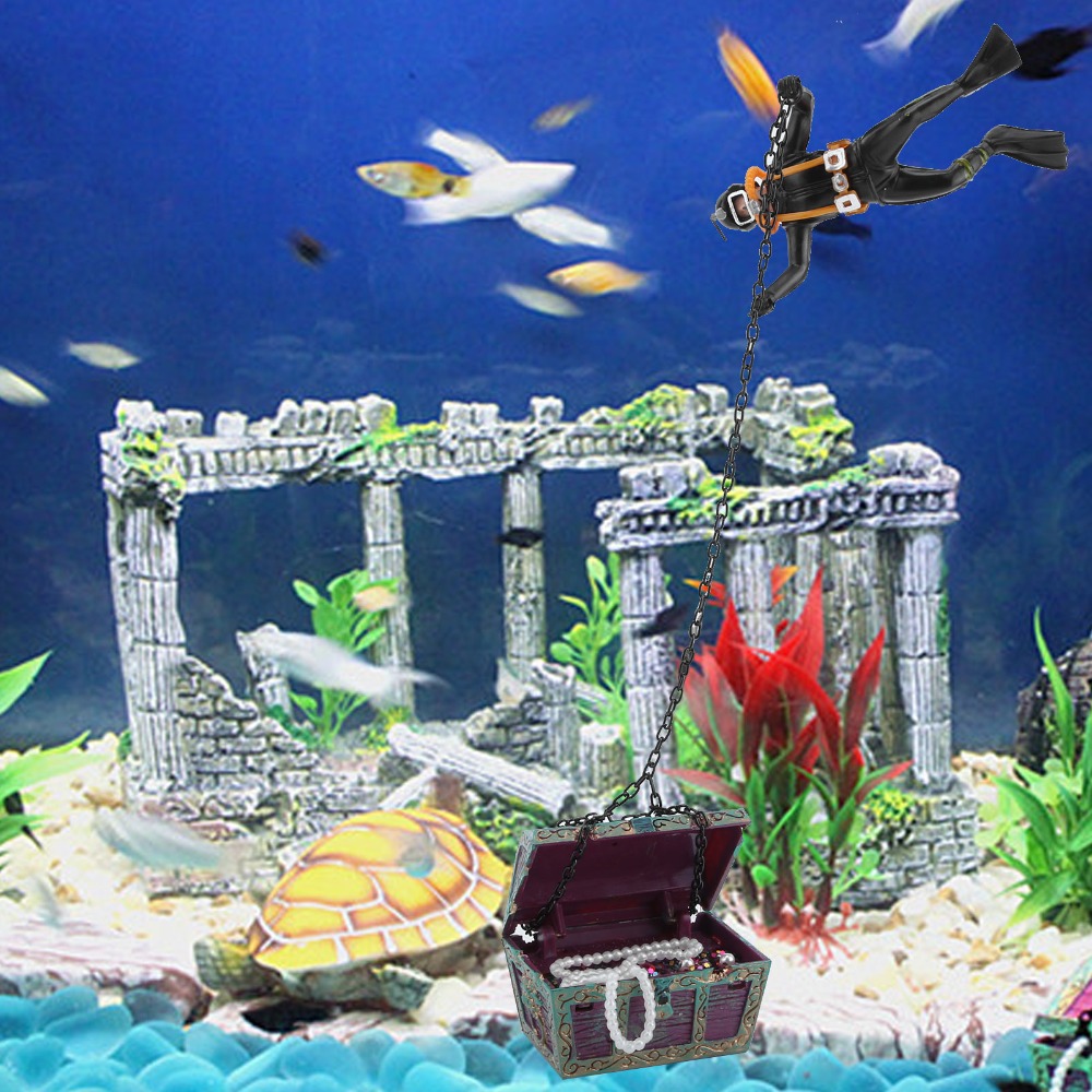 Harz-Aquarium-Ornament Luftbet – Aquarium Fish Black Bewertung und Preis